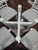Modern Dining Kitchen Table and 4 Chairs Thomasville White Modern Vintage For Sale - Image 3 of 7