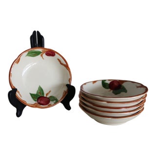 1949 to 1960's Franciscan Apple Dessert Bowls- Set of 6 For Sale