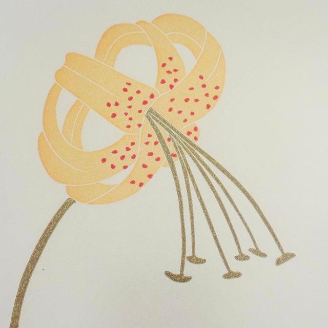 1970s Tiger Lily Original Signed Serigraph For Sale In San Francisco - Image 6 of 11