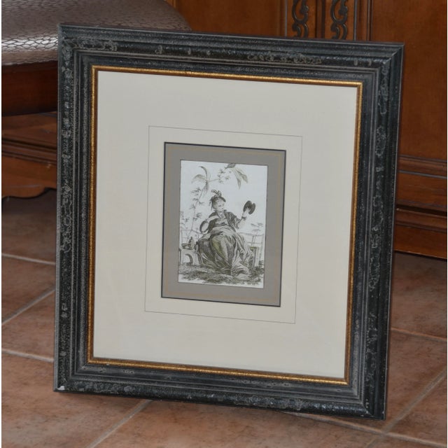Vintage Mid-Century Soicher Marin for Williams-Sonoma Inc Fine Art Framed Print For Sale - Image 9 of 9