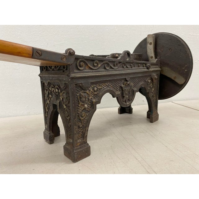 Industrial 19th Century Cast Iron & Maple Tobacco Cutter / Shredder For Sale - Image 3 of 8