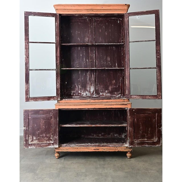French 19th Century Painted Bibliotheque For Sale In Baton Rouge - Image 6 of 12