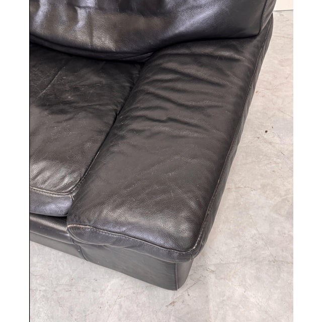 Vintage Chair in Black Leather from Roche Bobois, 1990 For Sale - Image 6 of 9