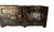 Black Antique Chinese Painted Lacquer Low Cabinet For Sale - Image 8 of 12