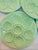 French Country Vintage French Green Majolica Oyster Plate, Proceram For Sale - Image 3 of 13