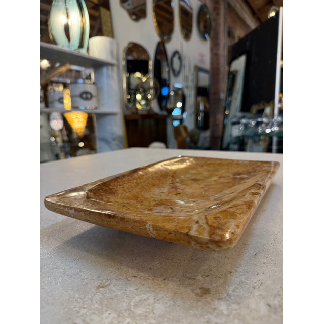 Italian Italian Mid-Century Polished Marble Tray, 1970s For Sale - Image 3 of 7