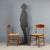 Pair of vintage chairs with beech wood frame, curved plywood backrest and rope seat. This piece is attributed to the...