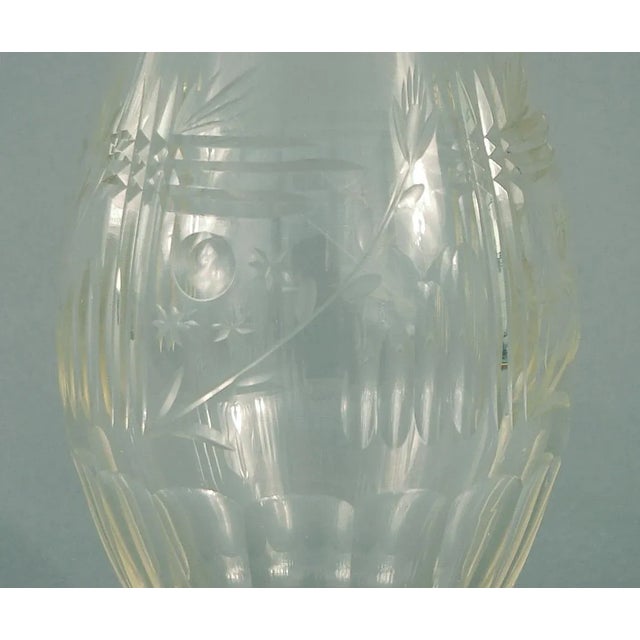 Here’s another spellbinder from La Belle France – a beautifully proportioned, magnificently wheel-cut and ample glass vase...