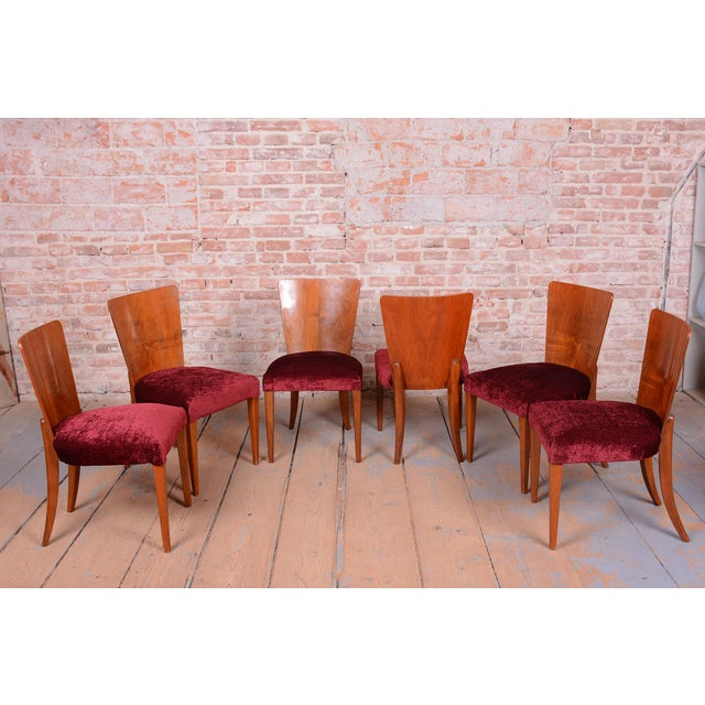 Vintage Art Deco Chairs by Jindrich Halabala for Up Závody, 1940s, Set of 12 For Sale - Image 6 of 13