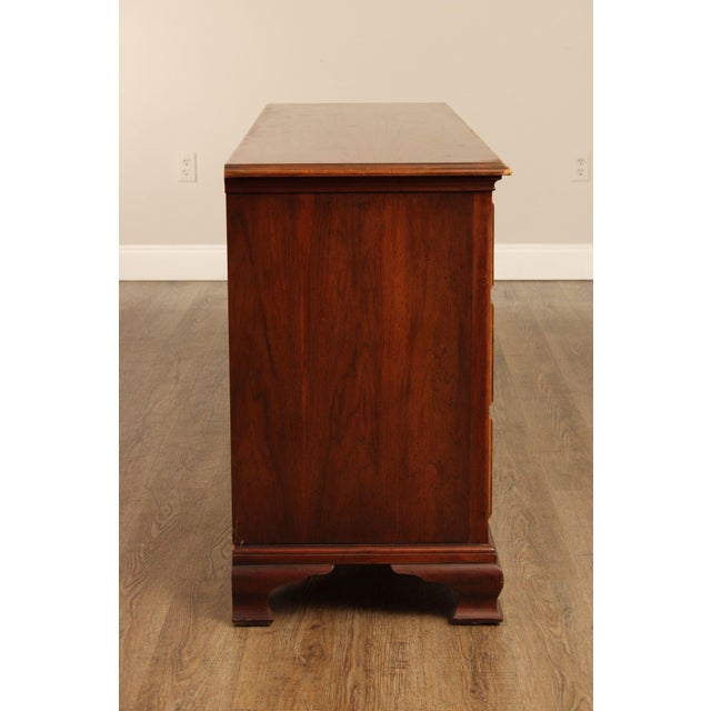 Baker Milling Road Georgian Style Walnut Long Dresser For Sale - Image 11 of 18