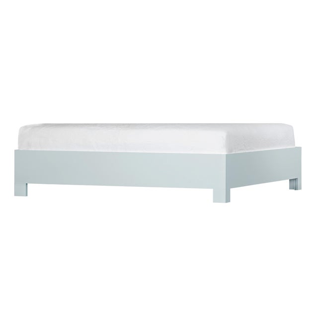 Blue Chippendale Standard Bed California King - Light Blue For Sale - Image 8 of 12