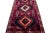 Tribal 1960s Vintage Azeri Handmade Burgundy Wool Runner With Tribal Pattern For Sale - Image 3 of 8