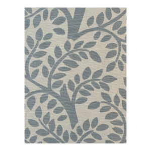 Schumacher Temple Garden II Sky on Ivory Fabric 179503 1 Yard