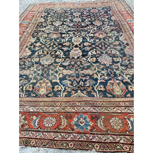Large Mahal Rug, 1890s For Sale - Image 11 of 18