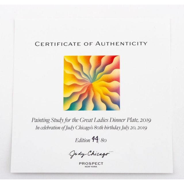 Yellow Judy Chicago Commemorative Tableware, 10 Pcs. For Sale - Image 8 of 16