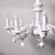Handcrafted 10-Arm Chandelier in Coated Glass For Sale - Image 11 of 18