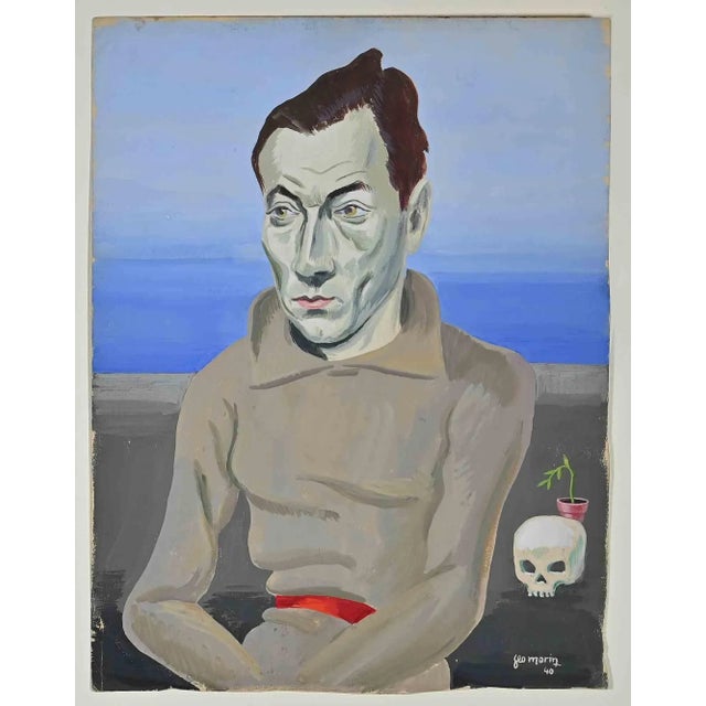 Geo Morin, Le Soldat Au Crane, Original Drawing, 1940 For Sale - Image 3 of 3