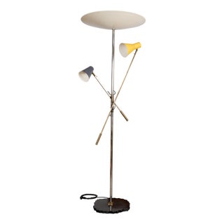 Model 1050/2 Floor Lamp by Gino Sarfatti for Arredoluce, 1950s For Sale