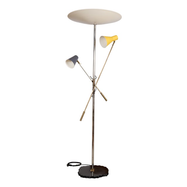 Model 1050/2 Floor Lamp by Gino Sarfatti for Arredoluce, 1950s For Sale