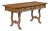 Restored Thomasville English Regency Style Pecan Desk or Console With Drawers For Sale