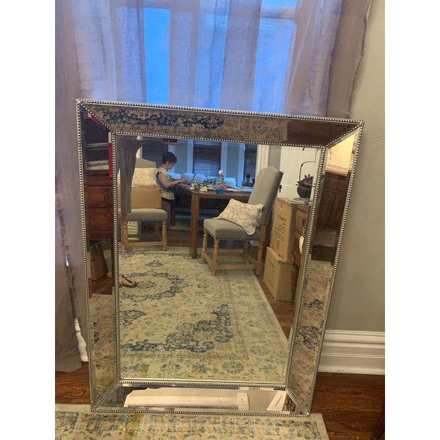 Restoration Hardware Beaded Mirror Chairish