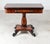 Fine pair of Victorian mahogany card tables Rectangular fold-over tops with rounded corners and richly figured mahogany...