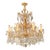 Antique Louis XVI Revival Crystal Chandelier Giltwood and Brass Circa 1890 For Sale