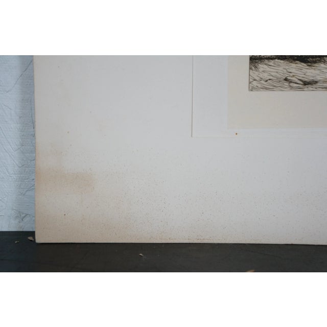 Late 19th Century Antique John Hill Millspaugh Signed Nautical Boat Ship Seascape Etching 29" For Sale - Image 9 of 11