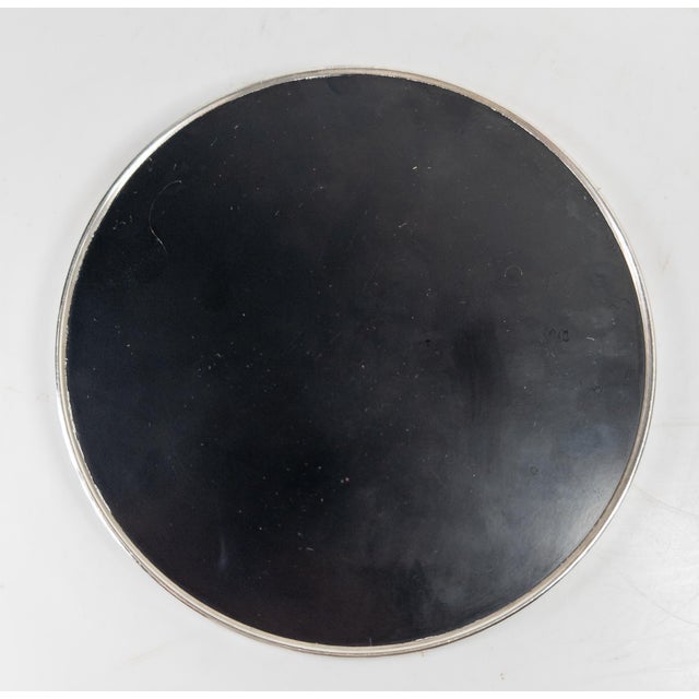 Mid-Century Modern Black Lacquer and Sterling Silver Coaster Tray by Gorham For Sale In New York - Image 6 of 8