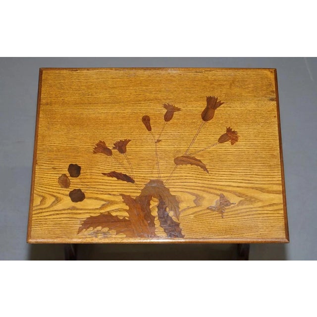 Art Nouveau Nesting Tables by Emile Galle, Set of 4 For Sale - Image 12 of 18