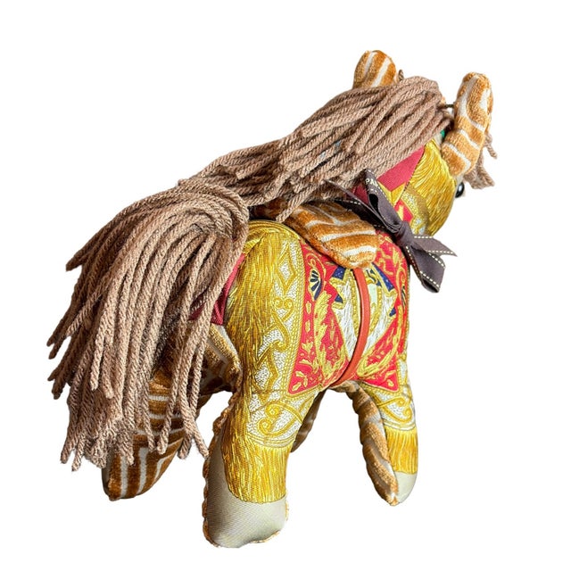Italian Hermes Poste Et Cavalerie Vintage Silk Scarf Noble Pony For Sale - Image 3 of 3