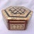 1980s Vintage Mother of Pearl Inlaid 6 Sided Box For Sale - Image 4 of 5