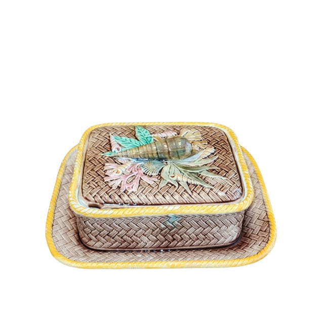 Wedgwood Wedgwood Majolica Sardine Dish - Circa 1878 For Sale - Image 4 of 9