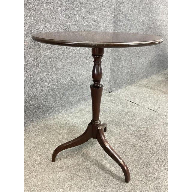 Traditional 1930s Brandt Mahogany Spider Leg Side Table - Georgian Style For Sale - Image 3 of 5