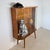 1950s Vintage Art Deco Style Walnut Veneer Display Cabinet with Glass Slats, 1950s For Sale - Image 5 of 15