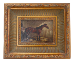 A. Ladd, Bay Horse, 20th Century, Oil on Board, Framed
