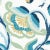 Schumacher Sample - Schumacher Alexandra Vine Linen Fabric in Navy & Leaf For Sale - Image 4 of 6