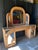 Vintage Bamboo Dressing Table with Bamboo Framed Mirror For Sale - Image 3 of 16