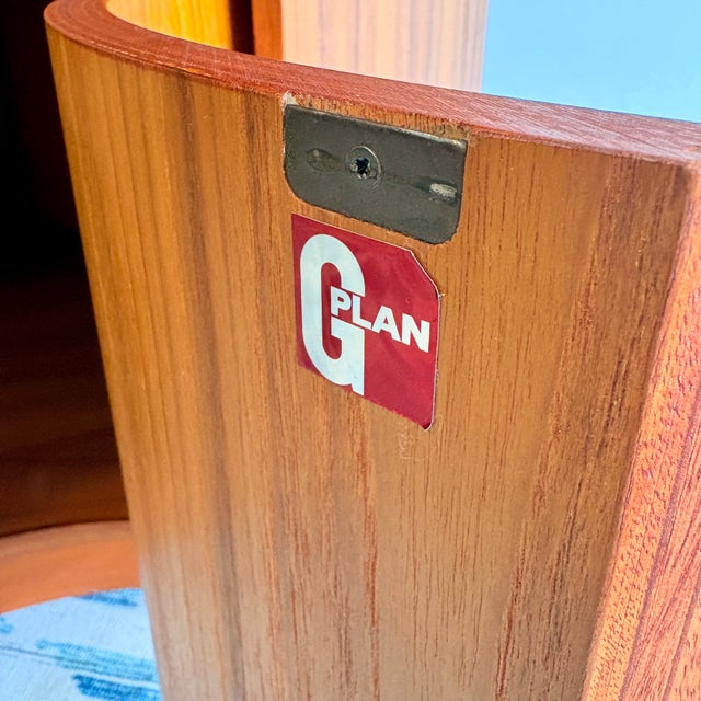 Brown 1970s Mid-Century G Plan Teak Corner Cabinet / Bookcase With Curved Door For Sale - Image 8 of 11