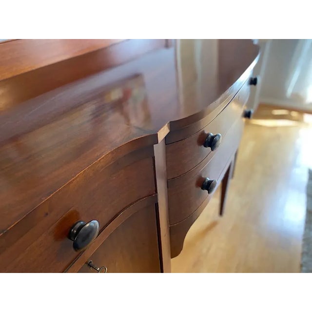 Gorgeous Six-Legged Federal 1850’s Tall Sideboard For Sale - Image 10 of 13