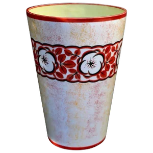 Hand Painted Art Deco Czechoslovakian Flower Vase
