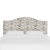 Transitional Kenmore Headboard in Cream Gray Washed Cheetah, King For Sale - Image 3 of 6