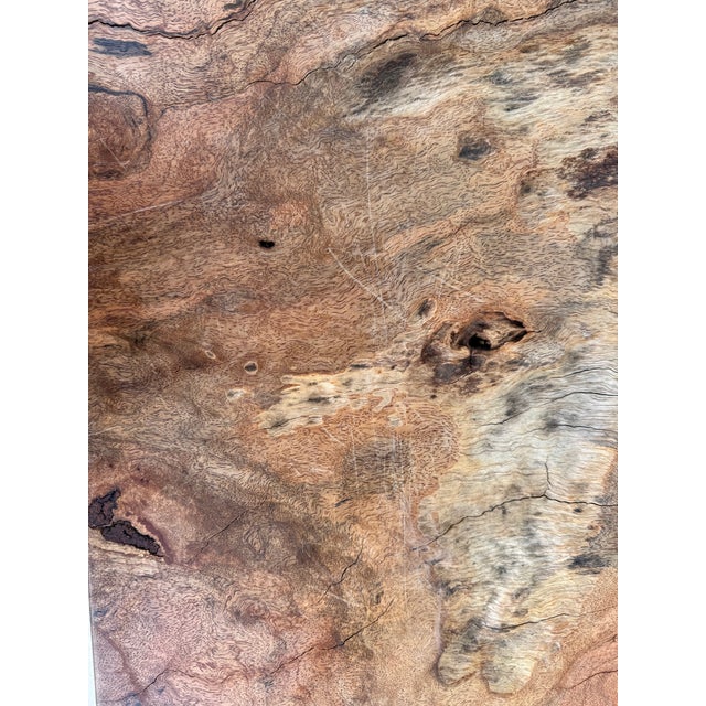 1990s Statement Live-Edge Mango Wood "Window" Slab For Sale - Image 10 of 18