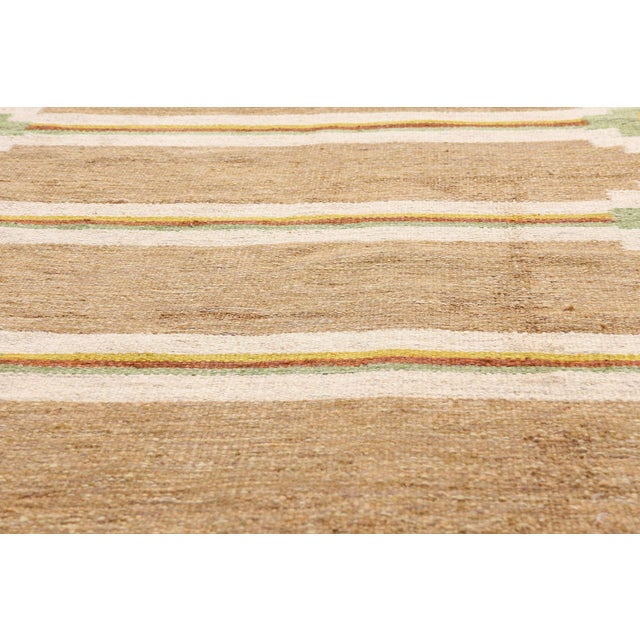 Mid 20th Century Vintage Swedish Rollakan Rug, 06'06 X 09'06 For Sale - Image 5 of 10