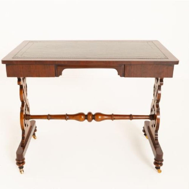 Victorian Desk with Lyre Legs, 1860s For Sale - Image 11 of 13