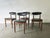 Dining Chairs in Black Leatherette with Floating Backrest from Schreiber, 1960s, Set of 4 For Sale - Image 3 of 8