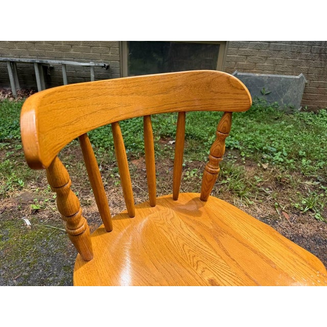 Vintage Spindle Windsor Dining Chairs. Set of 6 For Sale - Image 14 of 16