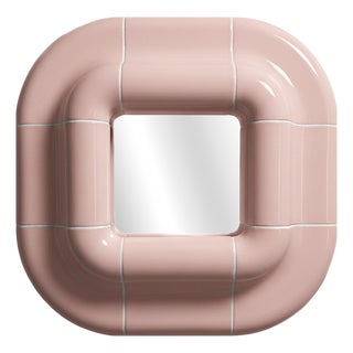 Lolo Mirror in Blush Pink by Tilecito For Sale