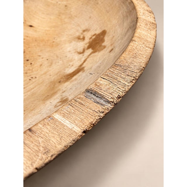 Wood Early to Mid-20th Century American Turned Hardwood Mixing Bowl For Sale - Image 7 of 11