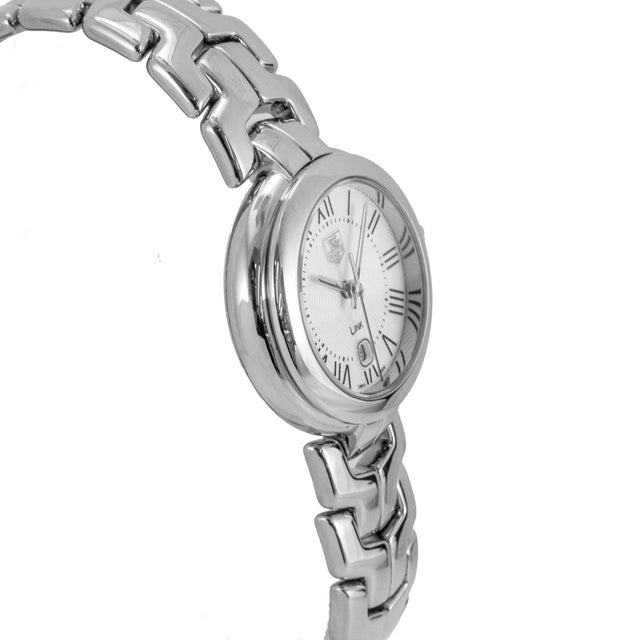 Modern Ladies Tag Heuer Link 29mm Wat1416 Stainless Steel Quartz Watch For Sale - Image 3 of 10